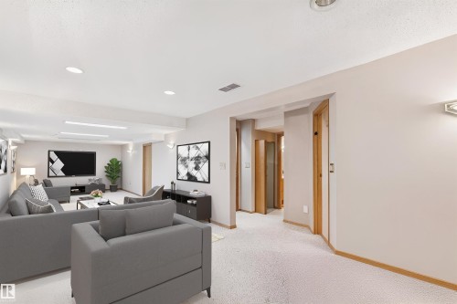 Spacious recreation room in the basement - 15804 80 Street, Edmonton, AB 