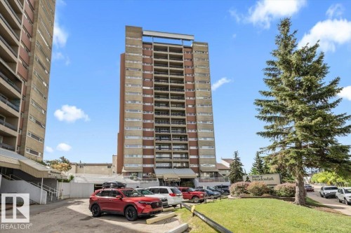 High-rise residential building featuring concrete and brick facade construction - 77 8735 165 Street, Edmonton, AB 