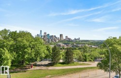 City skyline panorama with verdant trees and open green spaces - 