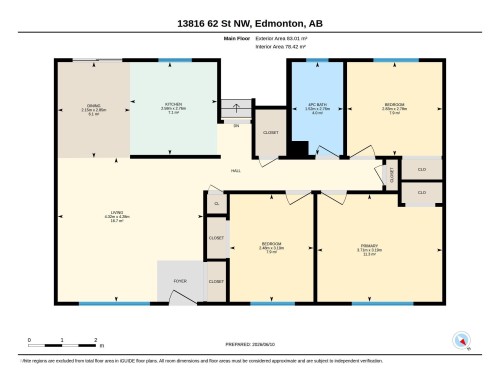 Floor plan - 13816 62 Street, Edmonton, AB 