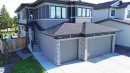Contemporary two-story exterior with a double attached garage - 100 Graybriar Drive, Stony Plain, AB  - Outdoor With Exterior 