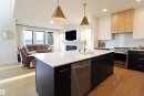 Open-concept living space. - 100 Graybriar Drive, Stony Plain, AB  - Indoor Photo Showing Kitchen 