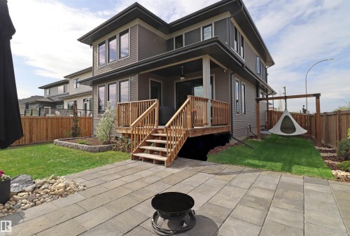 Professionally designed low maintenance backyard - 100 Graybriar Drive, Stony Plain, AB - Outdoor With Deck Patio Veranda