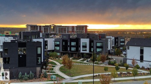 Contemporary multi-story residences featuring dark and light exterior cladding - #66 5 Rondeau Dr, St. Albert, AB - Outdoor With View