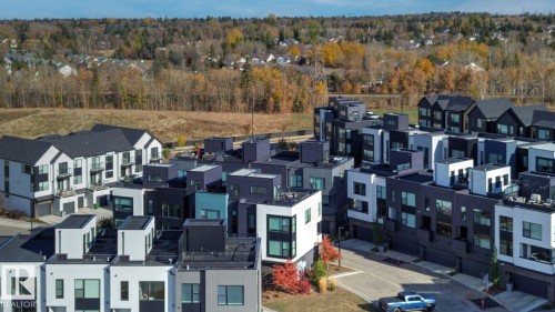 Modern multi-level townhome community featuring contemporary architectural design - #66 5 Rondeau Dr, St. Albert, AB - Outdoor
