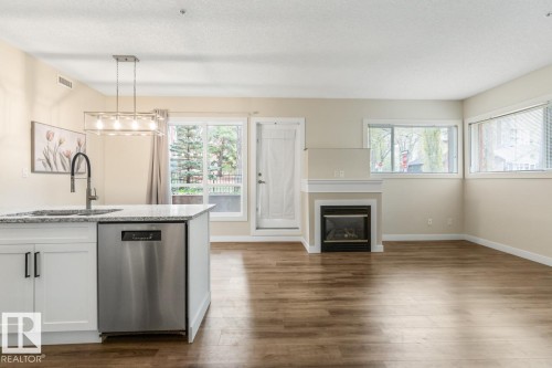 101 8488 111 Street, Edmonton, AB - Indoor With Fireplace