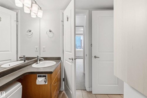 2 doors: to primary & to main living - 1404 10303 105 Street, Edmonton, AB 