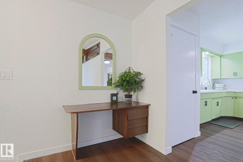 Wood-finish flooring throughout - 10 Murray Crescent, St. Albert, AB 
