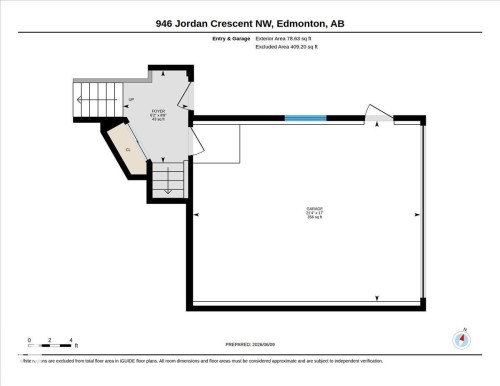 Floor plan - 946 Jordan Crescent, Edmonton, AB 