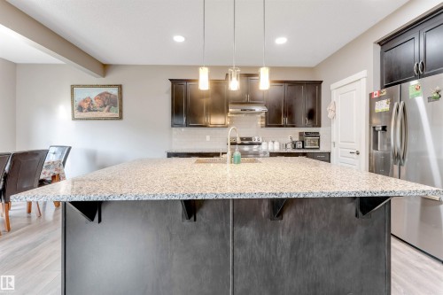 5930 19A Avenue, Edmonton, AB - Indoor Photo Showing Kitchen With Stainless Steel Kitchen With Upgraded Kitchen