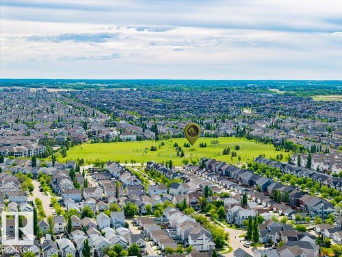 Aerial perspective of a residential community with varied architectural styles - 71 3040 Spence Wynd, Edmonton, AB 