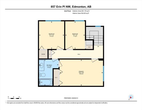 Floor plan - 857 Erin Place, Edmonton, AB 