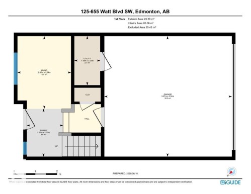 Floor plan - 125 655 Watt Boulevard, Edmonton, AB 