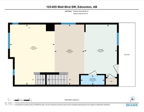Floor plan - 125 655 Watt Boulevard, Edmonton, AB 