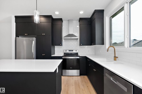 5275 Edgemont Boulevard Nw, Edmonton, AB - Indoor Photo Showing Kitchen With Stainless Steel Kitchen With Upgraded Kitchen