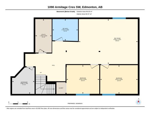 Floor plan - 1090 Armitage Crescent, Edmonton, AB 