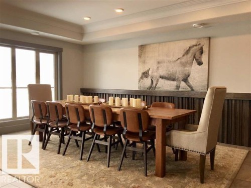 #302 5201 Brougham Dr, Drayton Valley, AB - Indoor Photo Showing Dining Room