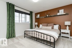 Neutral-toned carpeting with geometric patterns - 