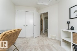 Plush carpeting throughout with bright white walls and trim - 