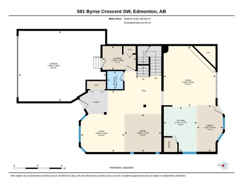 Floor plan - 591 Byrne Crescent, Edmonton, AB 