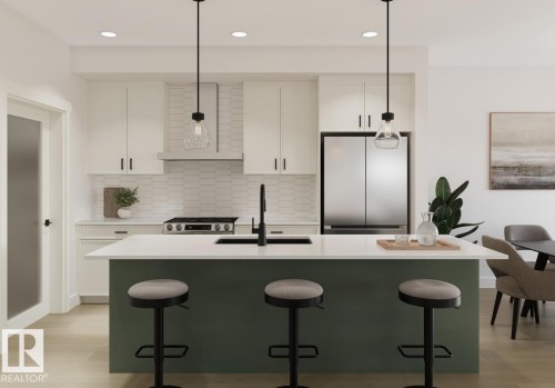 1843 188 Street Nw, Edmonton, AB - Indoor Photo Showing Kitchen With Upgraded Kitchen