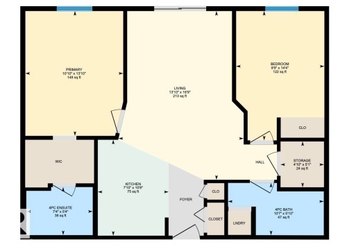 Floor plan - 111 3425 19, Edmonton, AB 
