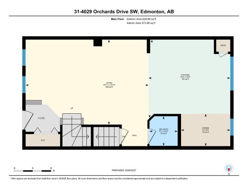 Floor plan - 31 4029 Orchards Drive, Edmonton, AB 