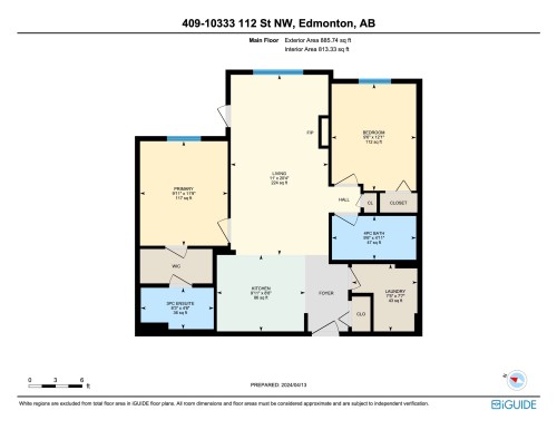 Floor plan - 409 10333 112 Street, Edmonton, AB 