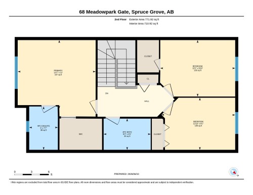 Floor plan - 68 Meadowpark Gate, Spruce Grove, AB 