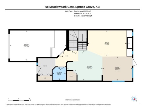 Floor plan - 68 Meadowpark Gate, Spruce Grove, AB 