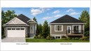 Contemporary home featuring a stone facade, attached garage, and prominent front entry - 1094 Starling Drive, Edmonton, AB 