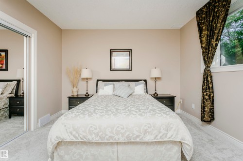 Neutral-toned walls complement the light gray carpet flooring - 116 Darlington Crescent, Edmonton, AB 