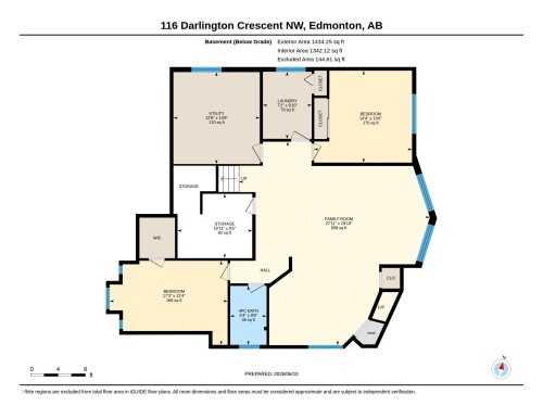 Floor plan - 116 Darlington Crescent, Edmonton, AB 