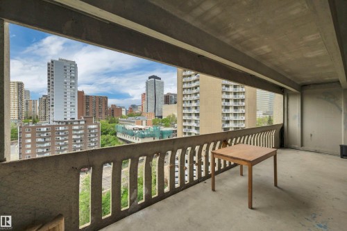 1907 9918 101 Street, Edmonton, AB - Outdoor With Balcony