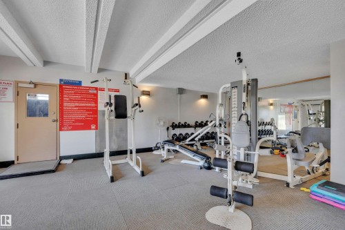 1907 9918 101 Street, Edmonton, AB - Indoor Photo Showing Gym Room