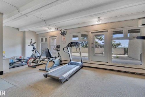 1907 9918 101 Street, Edmonton, AB - Indoor Photo Showing Gym Room