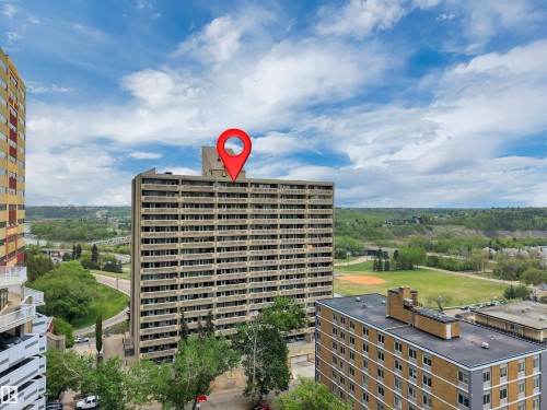 1907 9918 101 Street, Edmonton, AB - Outdoor With Balcony With View
