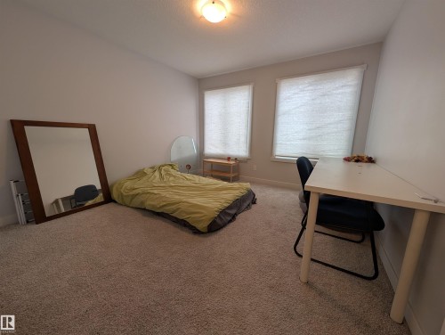 Spacious room featuring neutral carpeting, light-colored walls, and a ceiling-mounted light fixture - 9240 224 Street Nw, Edmonton, AB - Indoor
