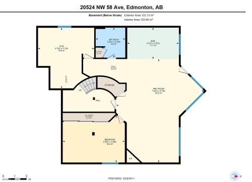 Floor plan - 20524 58 Avenue, Edmonton, AB 