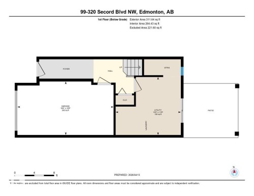 Floor plan - 320 Secord Boulevard, Edmonton, AB - Other