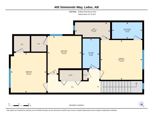 Floor plan - 405 Simmonds Way, Leduc, AB 