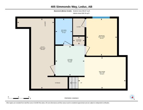 Floor plan - 405 Simmonds Way, Leduc, AB 