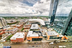 Aerial perspective showcasing a vibrant urban landscape - 