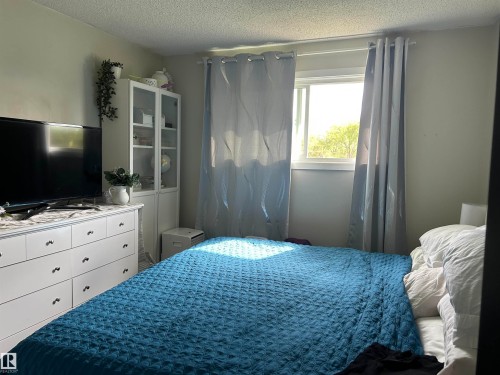 Bright interior space featuring a window with natural light, textured ceiling, and neutral wall tones - 10924 30 Street, Edmonton, AB 