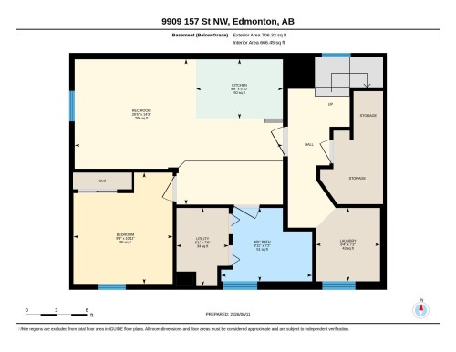 Floor plan - 9909 157 Street, Edmonton, AB 