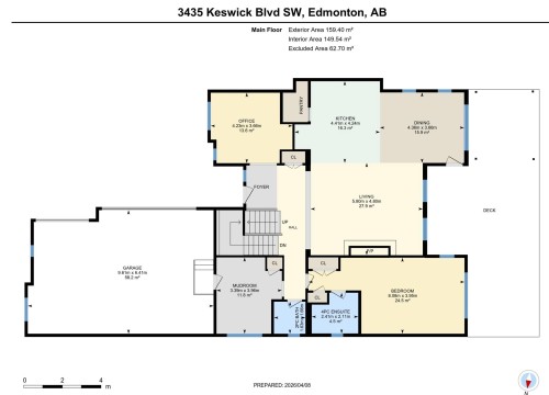 Floor plan - 3435 Keswick Boulevard, Edmonton, AB 