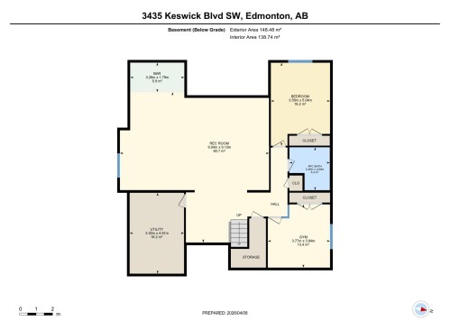 Floor plan - 3435 Keswick Boulevard, Edmonton, AB 