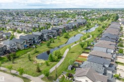 Aerial perspective showcasing a residential neighborhood with varied architectural styles - 