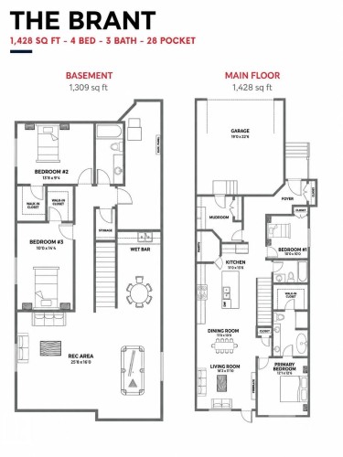 Floor plan - 1092 Starling Drive, Edmonton, AB 