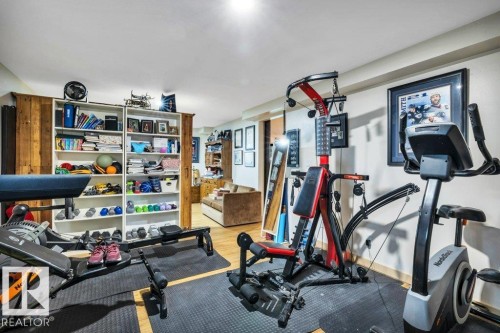 Office - 275 Poplar Crescent, Rural Wetaskiwin County, AB - Indoor Photo Showing Gym Room